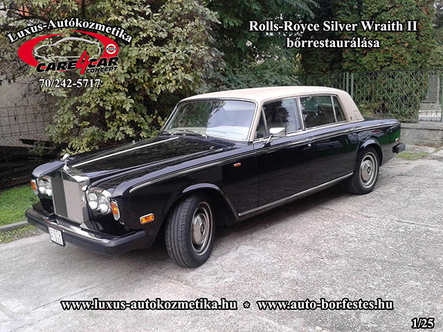 Rolls-Royce Silver Wraith II bőrrestaurálása